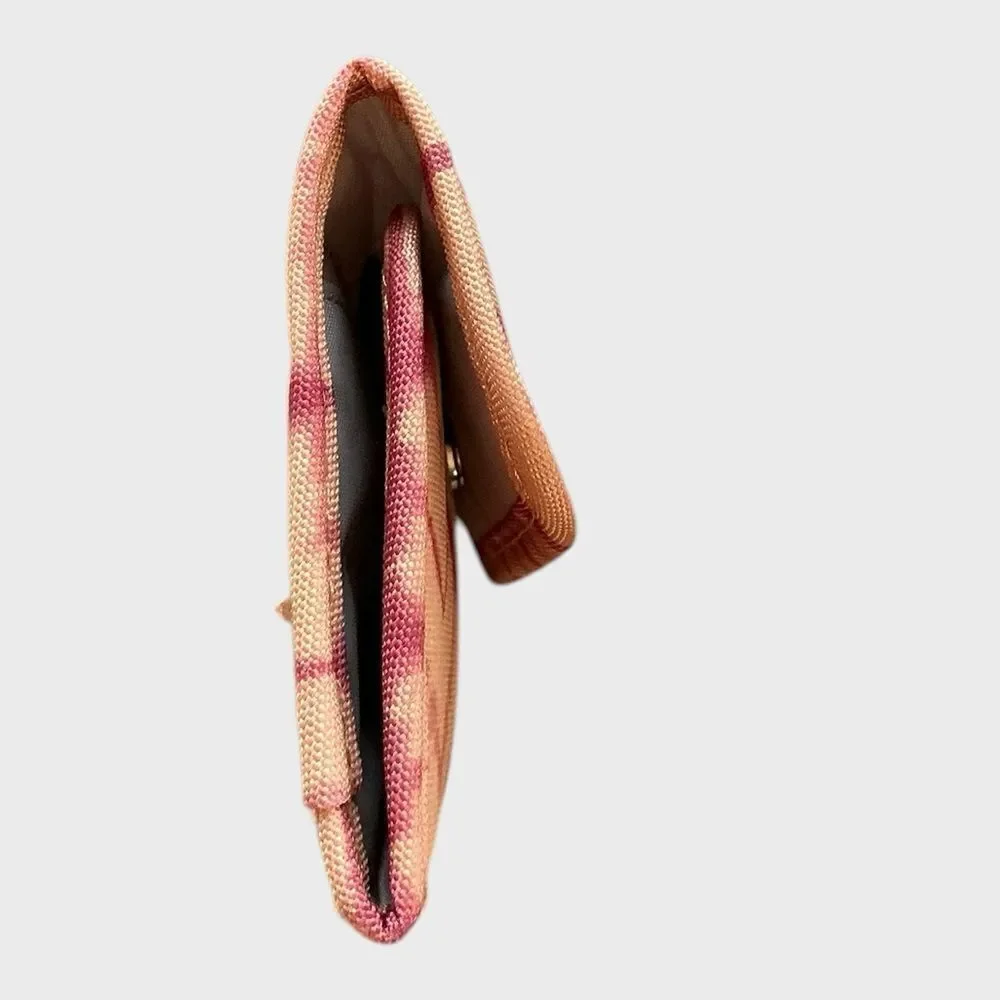 KAVU Mondo Spender Trifold Wallet Pink Tribal Boho Organizer Wallet